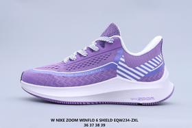 Nike/耐克ZOOM WINFLO 6 SHIELD 2020新款休闲跑步鞋黑色粉红紫色