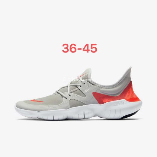 Nike Free 5耐克新款赤足男子 女子轻便透气运动跑步鞋白粉 白红 灰紫 黄 黑 浅灰 浅紫 商品图2