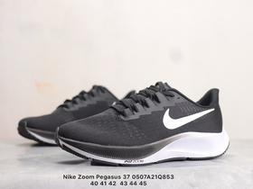 耐克 Nike Zoom Pegasus 37 登月37代 针眼网纱透气缓震疾速跑鞋白深灰白黄白绿黑绿白银深灰浅蓝黑蓝黑白