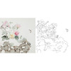 张莉莉没骨画工笔花鸟白描底稿-斗方小品册页 ZA03 商品缩略图0