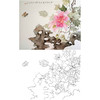 张莉莉没骨画工笔花鸟白描底稿-斗方小品册页 ZA04 商品缩略图0