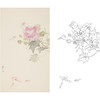 张莉莉竖幅没骨画工笔花鸟白描底稿 ZA22 商品缩略图0