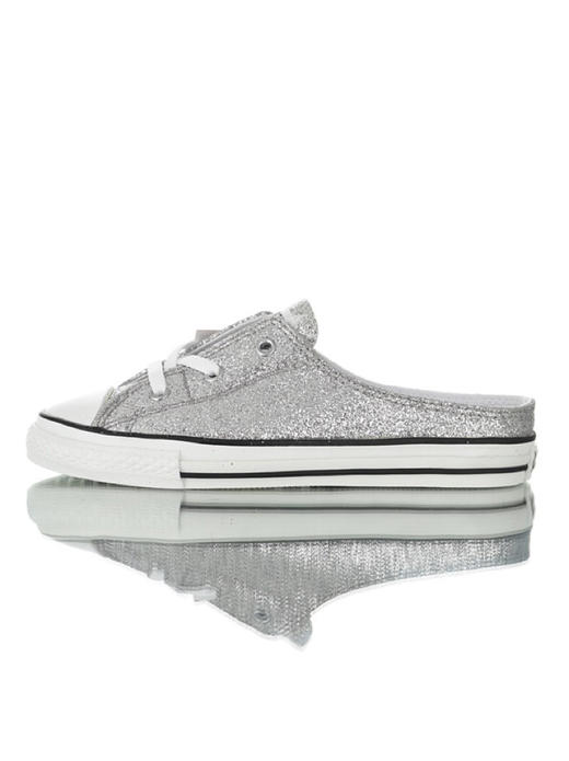 新品💓小红书爆款🔥男女鞋 日产限定，经典鞋型进行“变身” 19SS Converse All Star Mule Slip OX经典明星系列休闲一脚蹬懒人半拖板鞋“颗粒特闪粉锡箔银”5GL198 商品图4