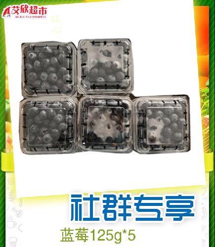 社区团购蓝莓125g*5 商品图0