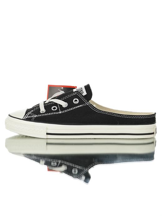新品💓小红书爆款🔥男女鞋 日产限定，经典鞋型进行“变身” 19SS Converse All Star Mule Slip OX经典明星系列休闲一脚蹬懒人半拖板鞋“颗粒特闪粉锡箔银”5GL198 商品图5