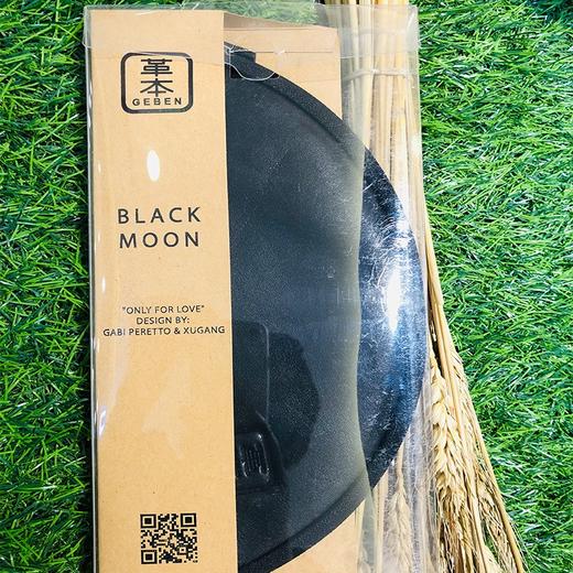 意大利革本皮质月形多用收纳包（黑） 商品图4