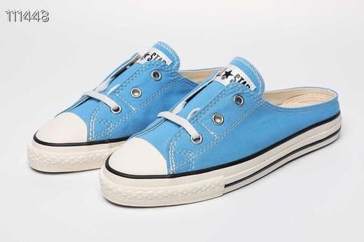新品💓小红书爆款🔥男女鞋 日产限定，经典鞋型进行“变身” 19SS Converse All Star Mule Slip OX经典明星系列休闲一脚蹬懒人半拖板鞋“颗粒特闪粉锡箔银”5GL198 商品图0