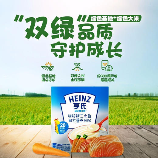 超金健儿优铁锌钙三文鱼配方营养米粉250g 商品图1