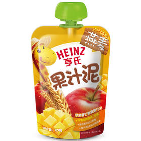 亨氏燕麦果汁泥苹果香芒口味120g