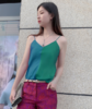 新款J201G4223A颈袖添香2020夏季新款时尚OL吊带显瘦装包臀裙修身女士连衣裙J201G4223A 商品缩略图1
