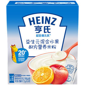 超金健儿优益生元混合水果配方营养米粉250g