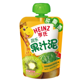 亨氏蔬乐2+2果汁泥(豌豆菠菜)120G
