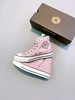 Converse花环拉链系列 小红书主推款 日本限定匡威 Converse ALL STAR FLOWcROWN 常青藤米白/黑色/樱花粉 侧拉链高帮花环刺绣 小花logo 可爱帆布板鞋 商品缩略图1
