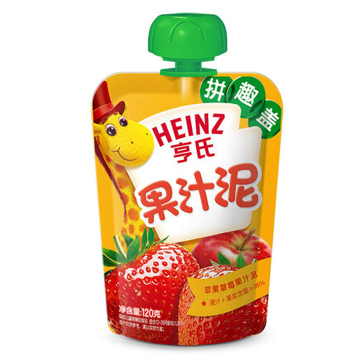 亨氏乐维滋果汁泥－苹果草莓 商品图0