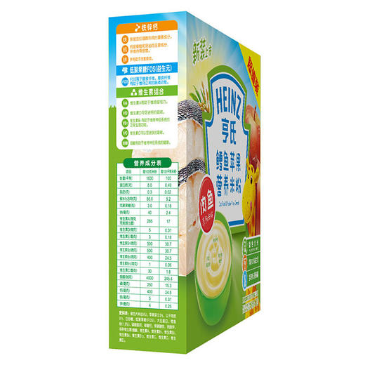 亨氏鳕鱼苹果营养米粉2段400G 商品图2