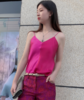 新款J201G4223A颈袖添香2020夏季新款时尚OL吊带显瘦装包臀裙修身女士连衣裙J201G4223A 商品缩略图0