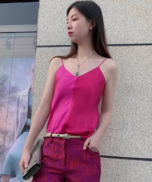 新款J201G4223A颈袖添香2020夏季新款时尚OL吊带显瘦装包臀裙修身女士连衣裙J201G4223A 商品图0