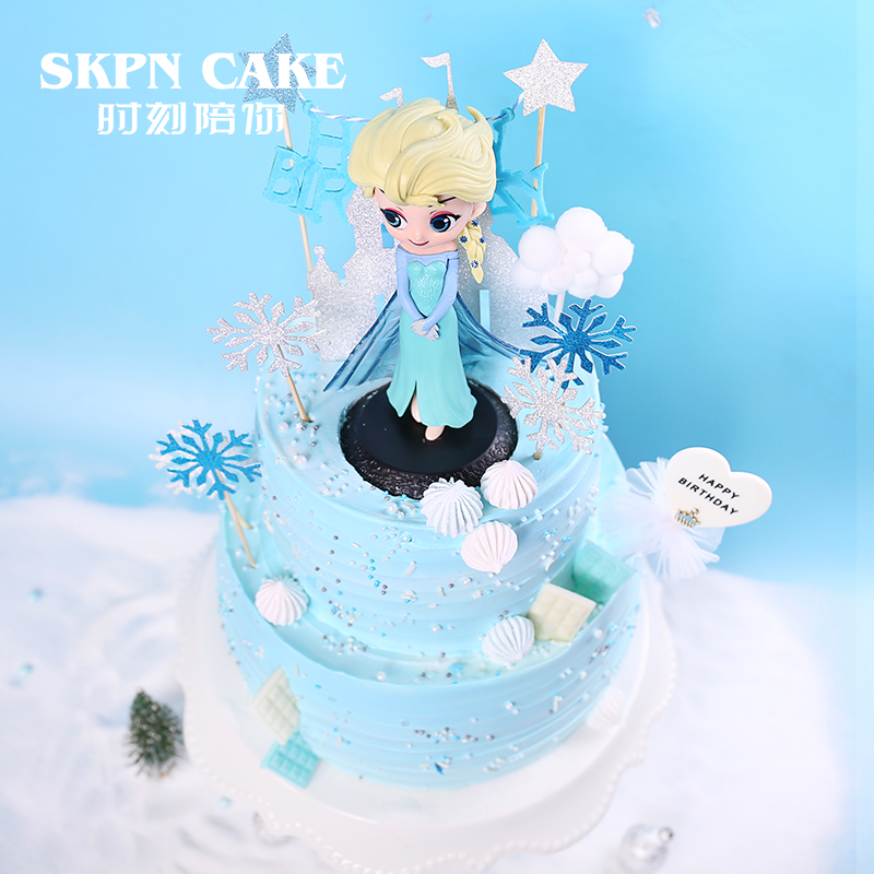 冰雪女王生日蛋糕