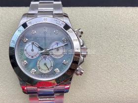 BP 劳力士 稀缺的款 贝母表盘钻刻度 迪通拿
宇宙计时腕表 复刻4130机芯 精钢材质表壳表带 尺寸40mm