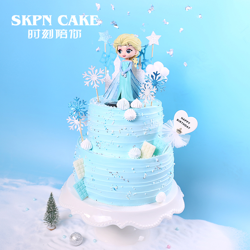 冰雪女王生日蛋糕