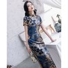 BJS-8040时尚复古改良蚕丝中国风长款旗袍 商品缩略图2