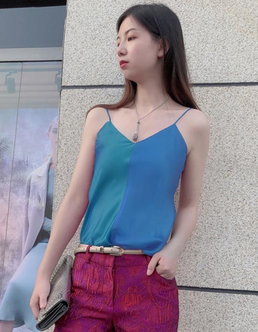 新款J201G4223A颈袖添香2020夏季新款时尚OL吊带显瘦装包臀裙修身女士连衣裙J201G4223A 商品图2