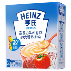 超金健儿优高蛋白牛肉蕃茄配方营养米粉250g