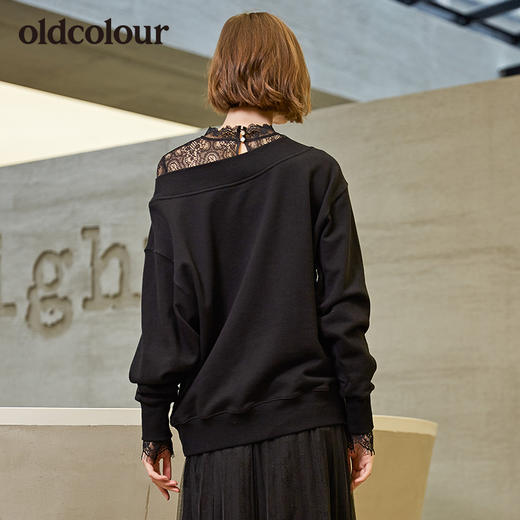 oldcolour宽松大版长袖T恤女 商品图2
