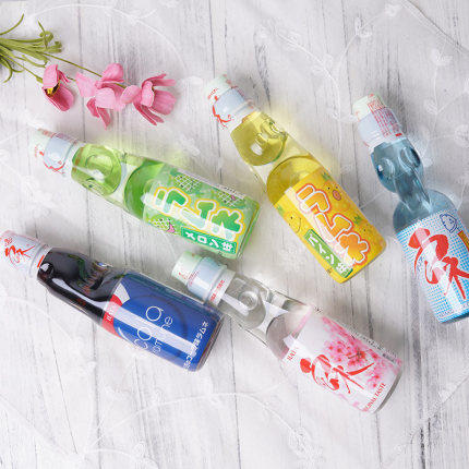 日本哈达波子汽水 网红弹珠饮料 抖音同款夏季少女心冷饮玻璃瓶装 商品图0