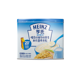 亨氏超金健儿优膳食纤维牛奶燕麦配方营养米粉(小罐)225g