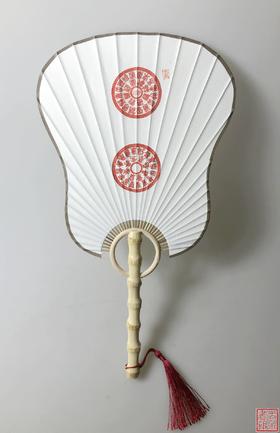 古泉书馆文创-手工水墨精拓芭蕉扇WY002