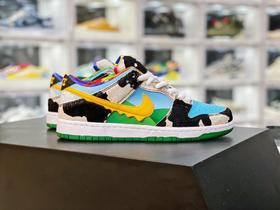 “牛奶冰淇淋”CU3244-100 美国冰淇淋品牌Ben & Jerry's x Nike sb  Dunk Low Pro QS"Chunky Dunky"扣篮系列低帮经典百搭休闲运动板鞋