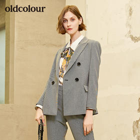 oldcolour新品复古小西装女