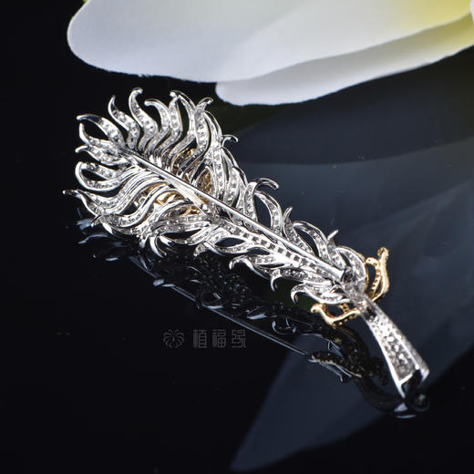 【王者风范】翡翠凤翔胸针-XZ1907009 商品图4