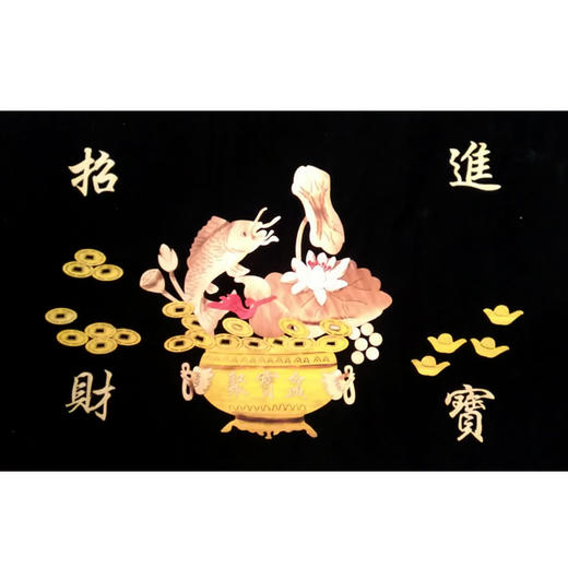 杨耀奎-麦秆画 《招财进宝》 商品图0