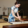 SZZH-青花瓷中国风真丝长款旗袍 商品缩略图2
