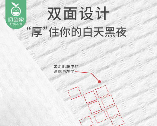 尔木萄加厚纯棉洗脸巾/1卷（70片，20*20cm） 商品图4