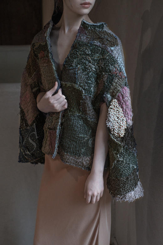 By Walid 刺绣拼接斗篷 商品图1