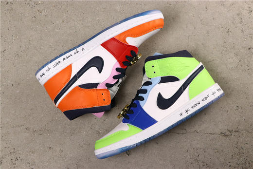 乔丹/Air Jordan乔丹1代中帮系列Melody Ehsani x Air Jordan 1 Mid WMNS “Fearless货号：CQ7629-100 乔1大金表 36-45 商品图1