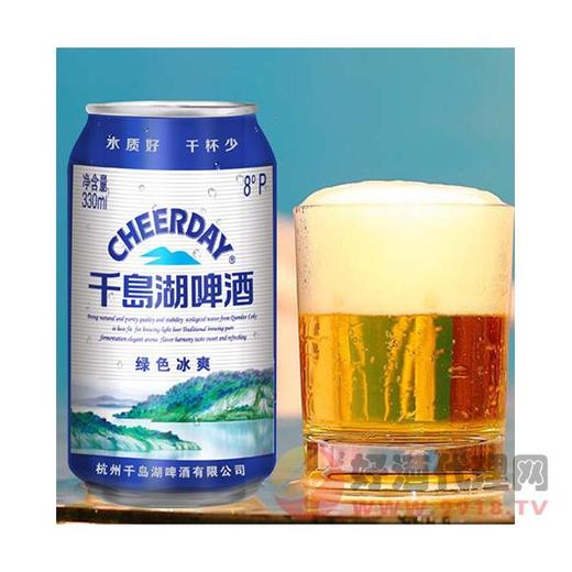 千岛湖啤酒绿色冰爽3302ML*24罐 商品图1