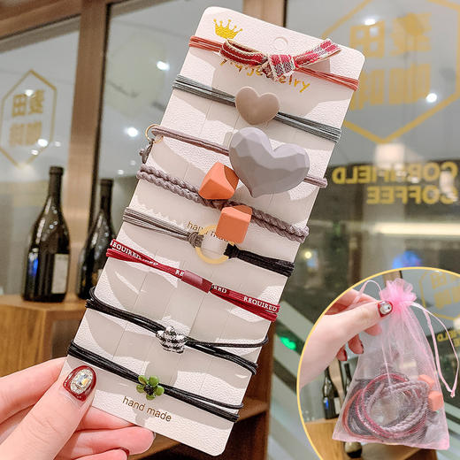 【简约气质发饰森系橡皮筋】头绳女网红ins 女扎头韩版头时尚饰品 商品图6