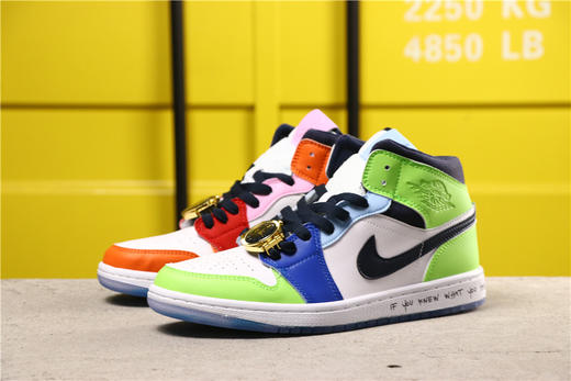 乔丹/Air Jordan乔丹1代中帮系列Melody Ehsani x Air Jordan 1 Mid WMNS “Fearless货号：CQ7629-100 乔1大金表 36-45 商品图3