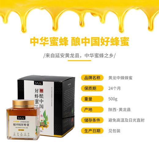 黄龙中蜂蜂蜜500g/瓶 商品图3
