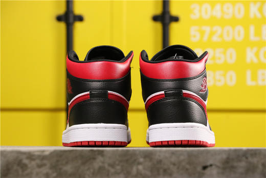 乔丹/Air JordanAJ1 aj1 乔丹1代 乔1 乔丹1代中帮系列 Air Jordan 1 Mid 货号：852542-610 乔1中帮黑红 商品图3