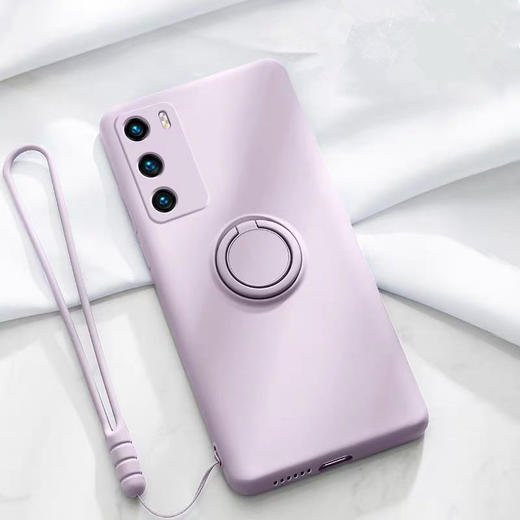 【液态硅胶指环支架镜头全包防摔壳】适用华为荣耀30手机壳V30PRO30S 商品图6