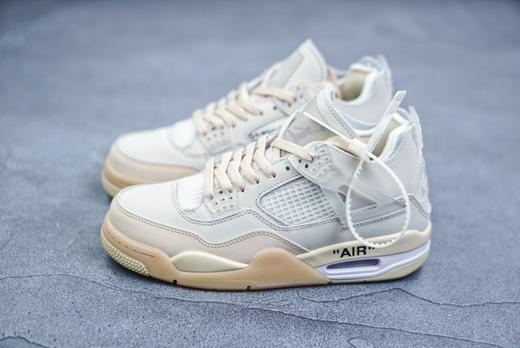 乔丹/Air Jordan 乔4 AJ4 aj4 AJ4 乔丹4代OFF-WHITE x Air Jordan 4 “Sail” SP WMNS货号：AQ9129 002 乔4联名 商品图2