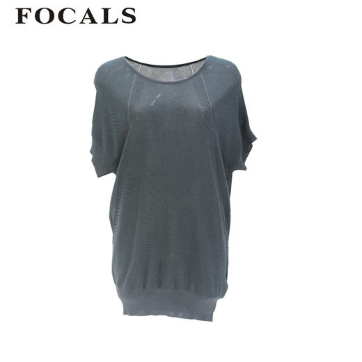 FOCALS福柯斯女装夏季新款半袖针织衫毛衫YWBM093B3 商品图3