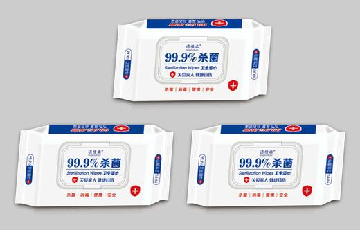 语情柔杀菌卫生湿巾1包 商品图0