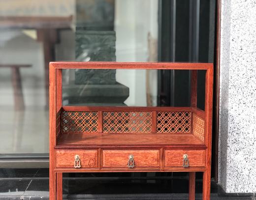 红桥红  家具严选  缅甸花梨（大果紫檀）  【缅花博古架/茶棚】 商品图1