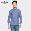callisto波点暗提花尖领衬衫APCSL010BL 商品缩略图0